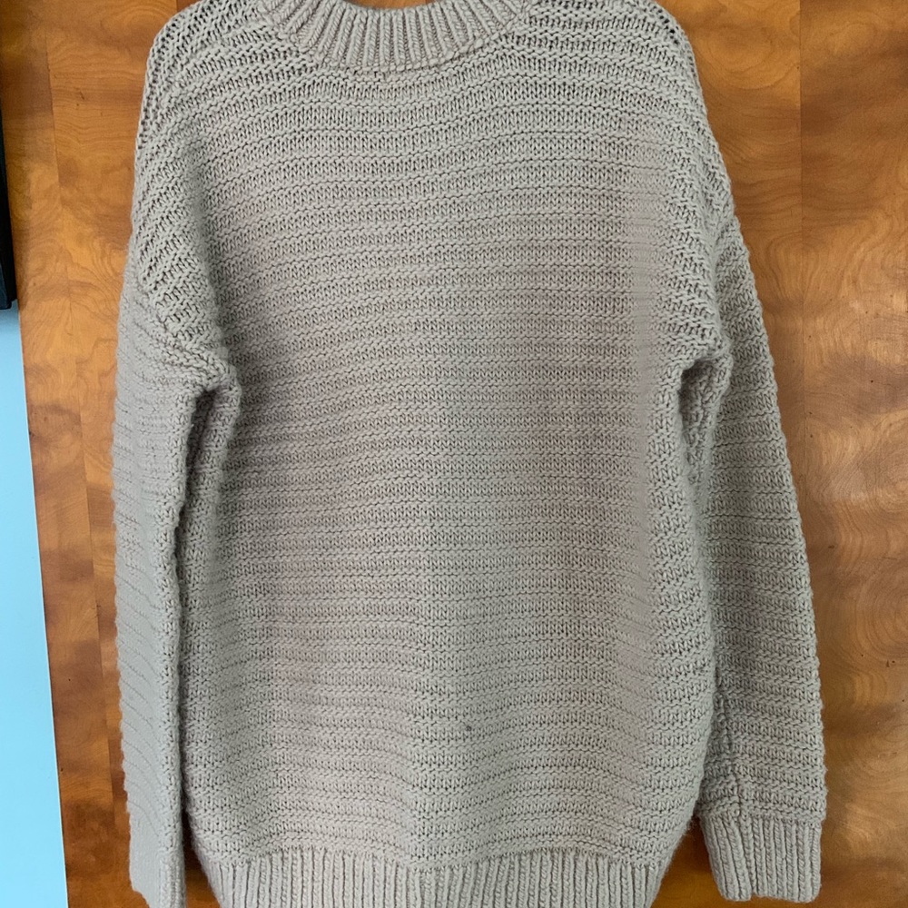 Beige mock neck sweater
